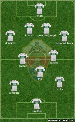 Elche C.F., S.A.D. Formation 2015