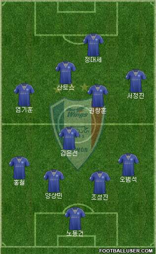 Suwon Samsung Blue Wings Formation 2015