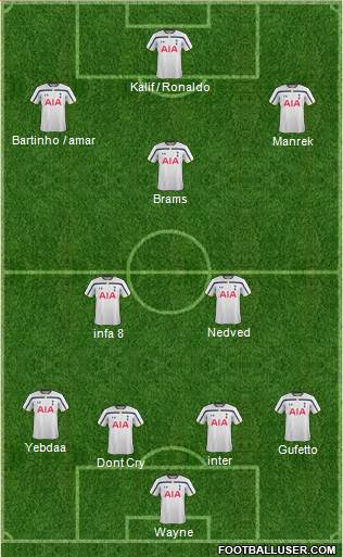Tottenham Hotspur Formation 2015
