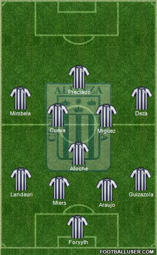 C Alianza Lima Formation 2015