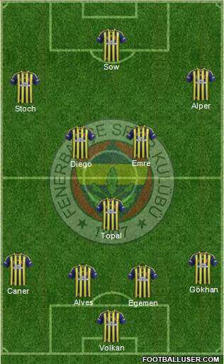 Fenerbahçe SK Formation 2015