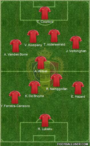 Belgium Formation 2015