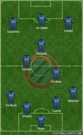 Club Brugge KV Formation 2015