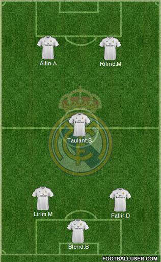 Real Madrid C.F. Formation 2015