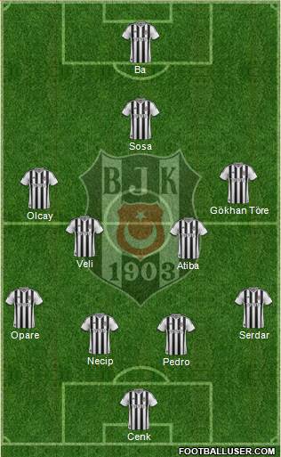 Besiktas JK Formation 2015