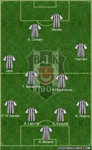 Besiktas JK Formation 2015