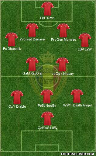 Belgium Formation 2015