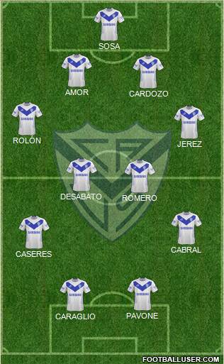Vélez Sarsfield Formation 2015