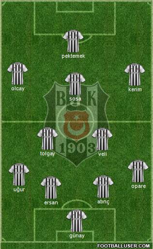 Besiktas JK Formation 2015