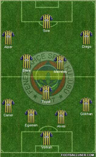 Fenerbahçe SK Formation 2015