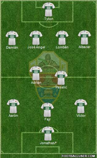 Elche C.F., S.A.D. Formation 2015