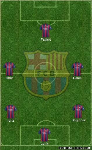 F.C. Barcelona Formation 2015