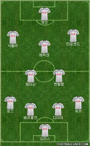 Tottenham Hotspur Formation 2015