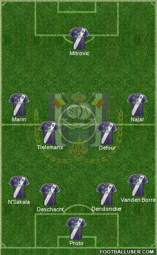 RSC Anderlecht Formation 2015