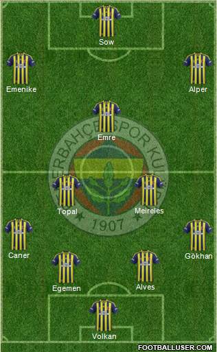 Fenerbahçe SK Formation 2015
