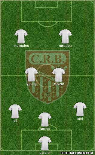 Chabab Riadhi Belouizdad 4-4-2 football formation