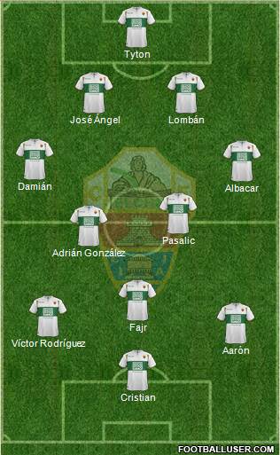 Elche C.F., S.A.D. Formation 2015