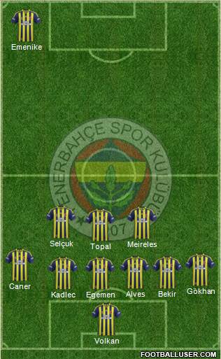 Fenerbahçe SK Formation 2015