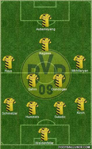 Borussia Dortmund Formation 2015