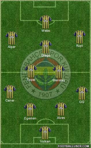 Fenerbahçe SK Formation 2015