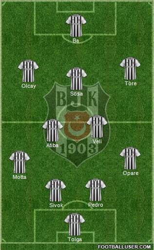 Besiktas JK Formation 2015