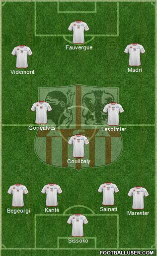 Athletic Club Ajaccien Football Formation 2015