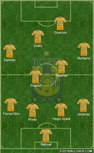 Club Universitario de Nuevo León Formation 2015