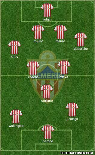 U.D. Almería S.A.D. Formation 2015