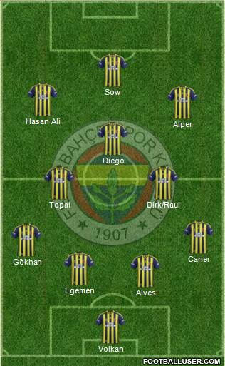 Fenerbahçe SK Formation 2015