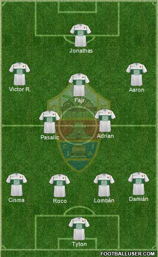 Elche C.F., S.A.D. Formation 2015