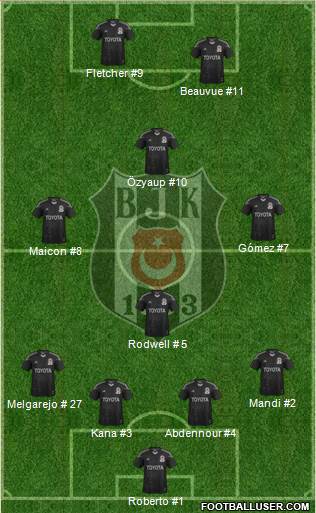 Besiktas JK Formation 2015