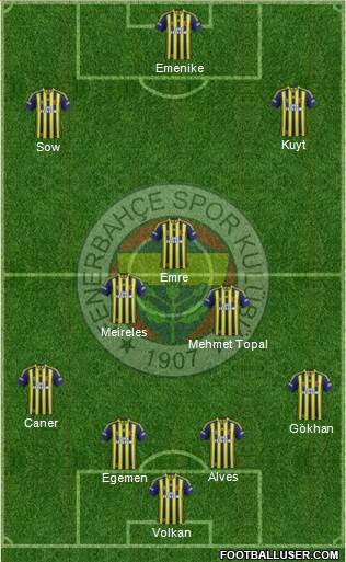 Fenerbahçe SK Formation 2015