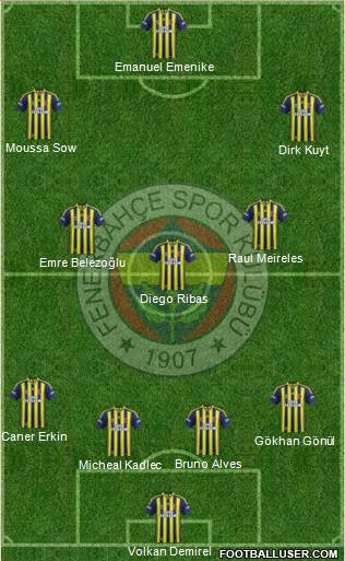 Fenerbahçe SK Formation 2015