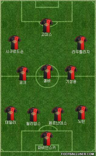 Swansea City Formation 2015