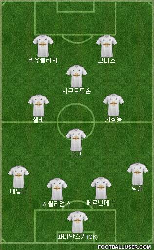 Swansea City Formation 2015