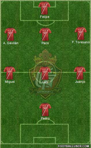 Gyeongnam FC Formation 2015