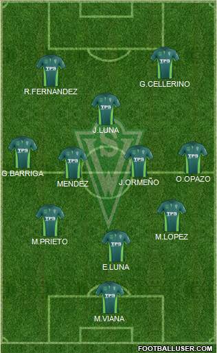 CD Santiago Wanderers S.A.D.P. Formation 2015