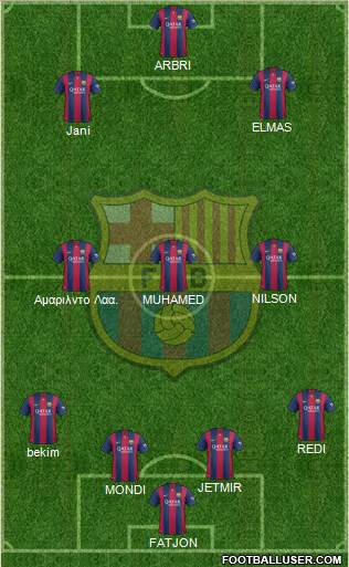 F.C. Barcelona Formation 2015