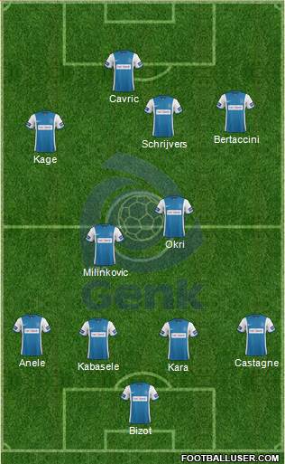 K Racing Club Genk Formation 2015