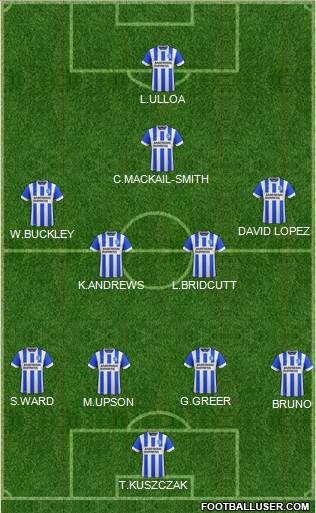 Brighton and Hove Albion Formation 2015