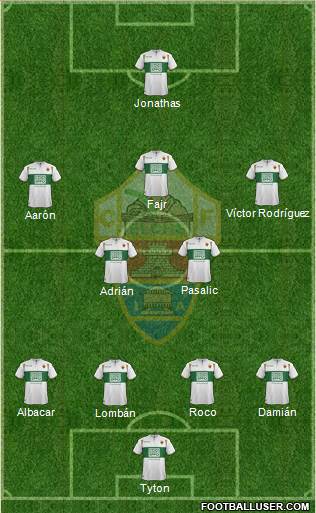 Elche C.F., S.A.D. Formation 2015