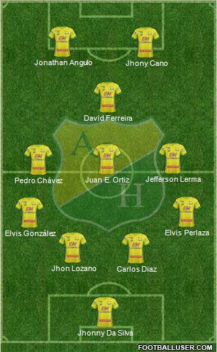 CD Atlético Huila Formation 2015