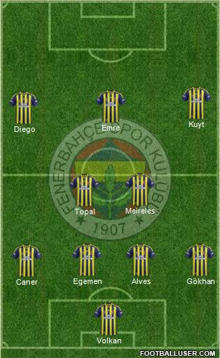 Fenerbahçe SK Formation 2015