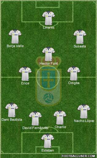 Real Oviedo S.A.D. Formation 2015