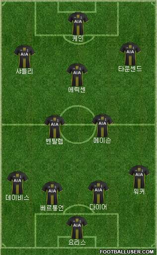 Tottenham Hotspur Formation 2015