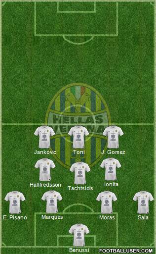 Hellas Verona Formation 2015