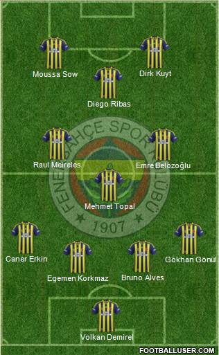 Fenerbahçe SK Formation 2015