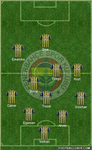 Fenerbahçe SK Formation 2015