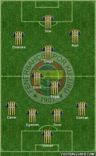 Fenerbahçe SK Formation 2015