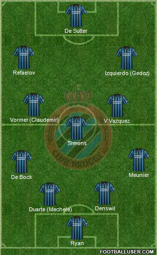 Club Brugge KV Formation 2015